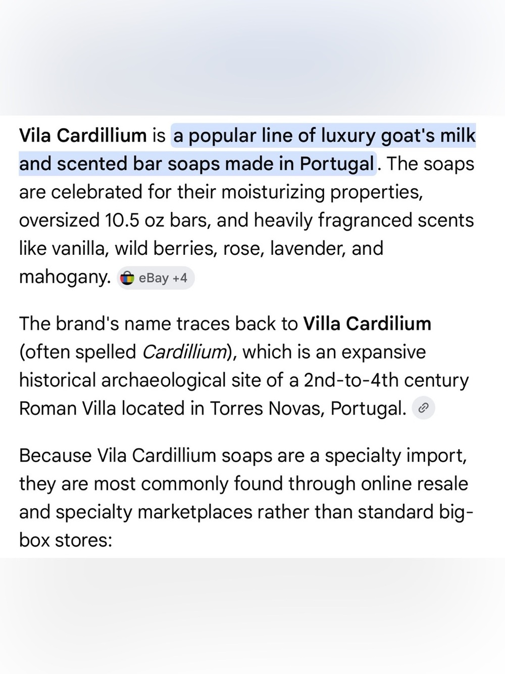 Vila Cardillium | Imported Goat’s Soap Bundle Scented Soaps Handmade Portugal 2 - Picture 9 of 10